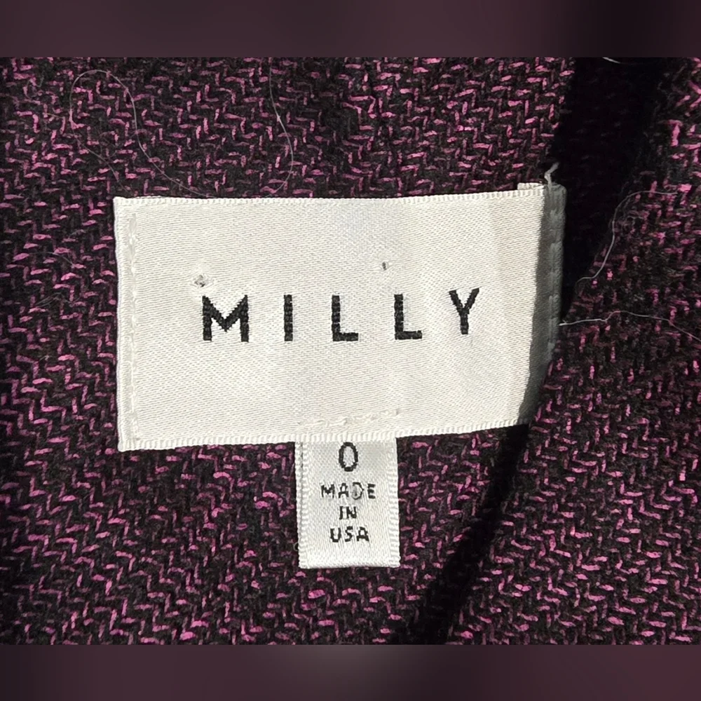 Milly Wool Blended Belted Mini Dress Size 0 - Picture 5 of 8